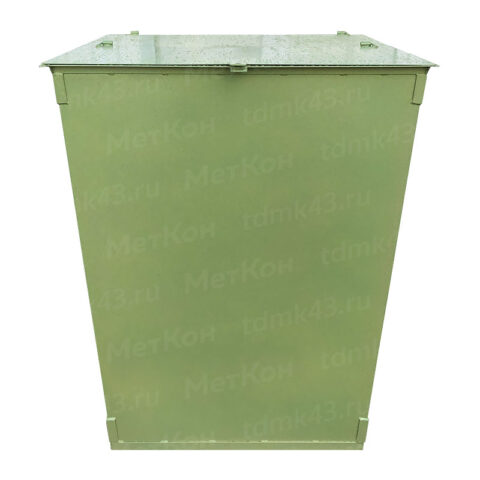 Металлический контейнер 750 литров с крышкой (толщина 1.5 мм)