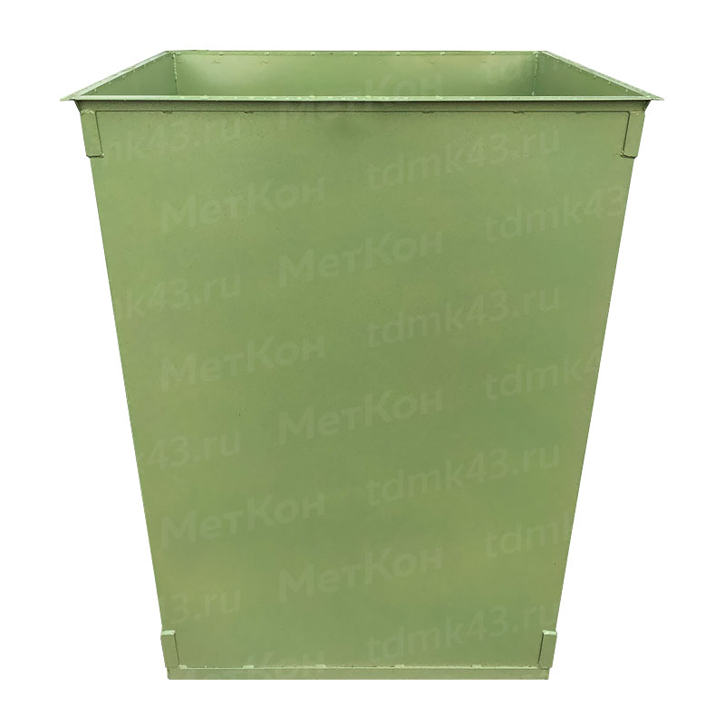 Металлический контейнер 750 литров без крышки (толщина 1.5 мм)