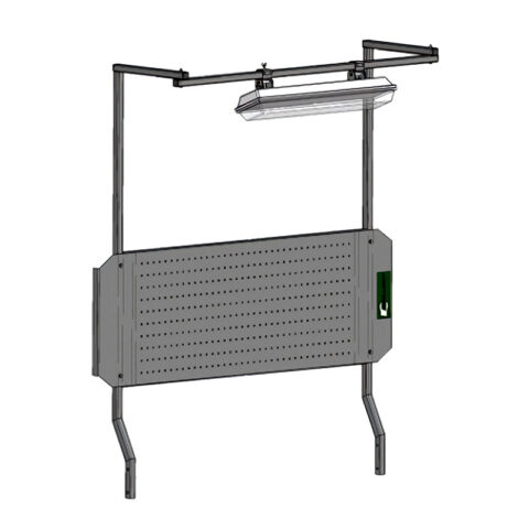 Перфорированный экран Т 1200 со светильником