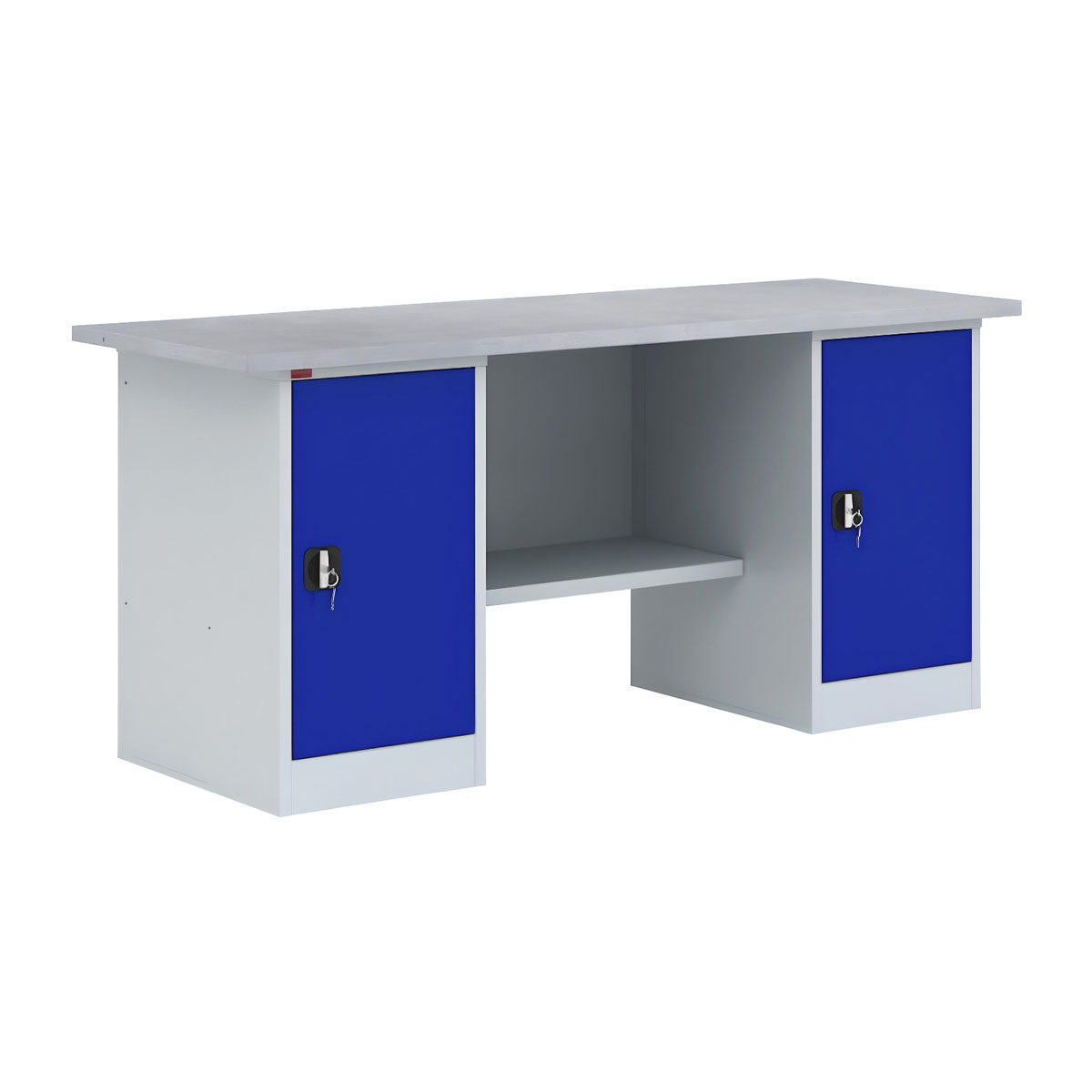 Двухтумбовый металлический верстак ВП-5/1,6