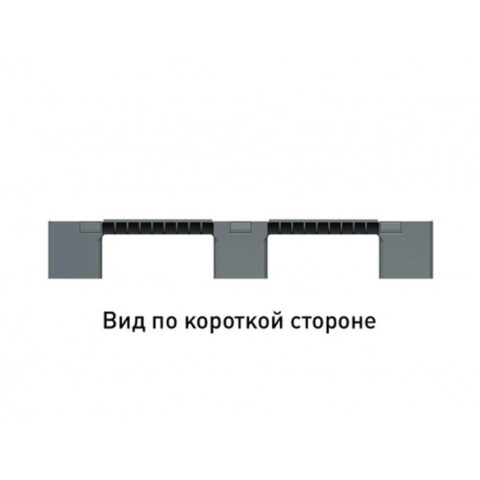 Поддон сплошной пластиковый 1200х1000х150 на 3-х полозьях. (02.114F.91.PEF)