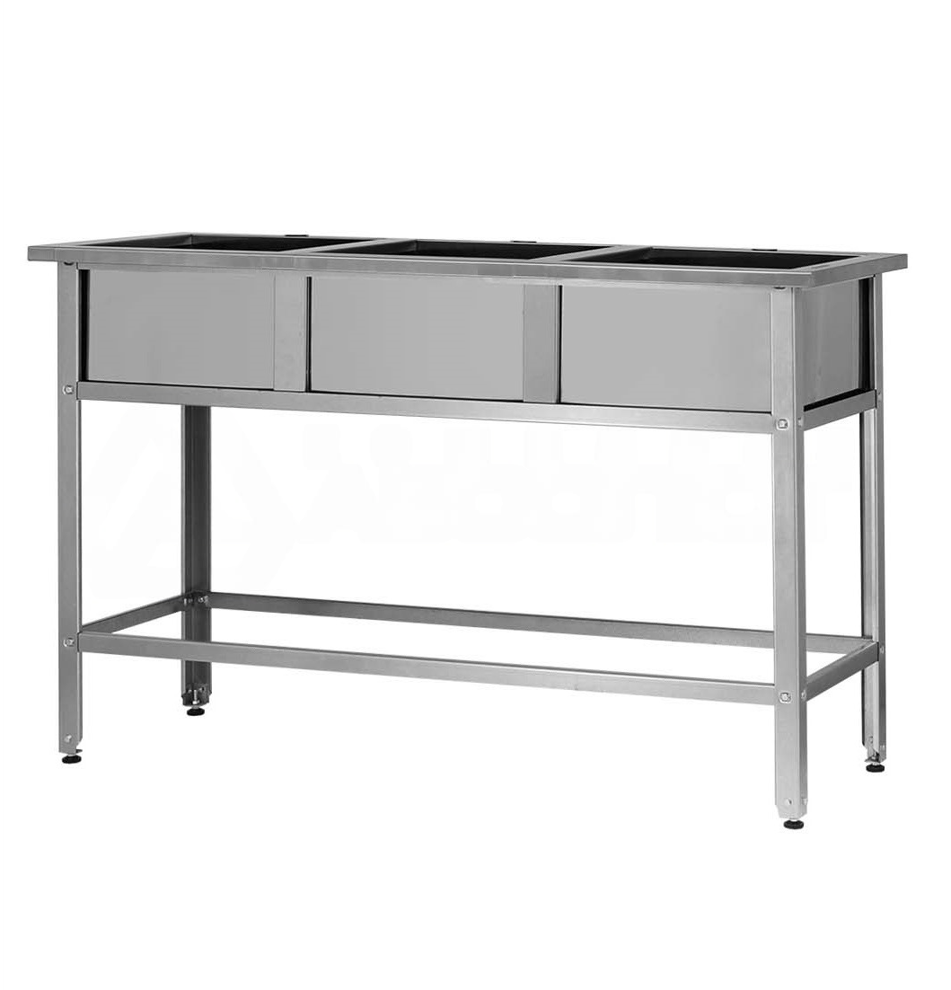 Ванна моечная ВМСр — 500/3 «Retail», 3 отв. д/смесит.